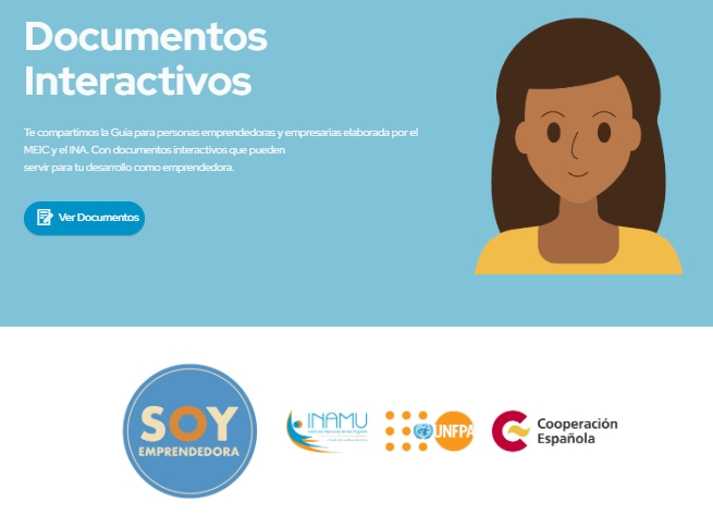 Banner del sitio web ¡Soy emprendedora!